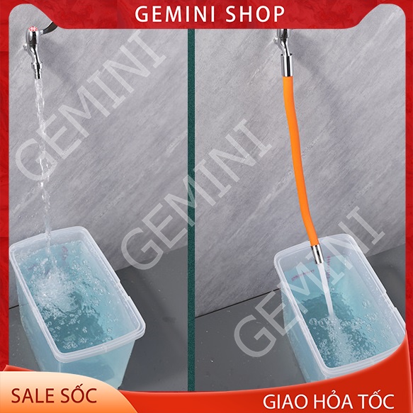 Đầu vòi nước ống nối dài tăng áp linh hoạt xoay 720° theo mọi hướng dài 50cm mã V2 GEMINI SHOP