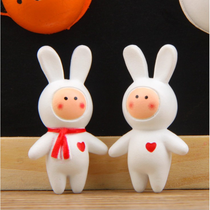 Mô hình thỏ punny cosplay dễ thương quà tặng trang trí