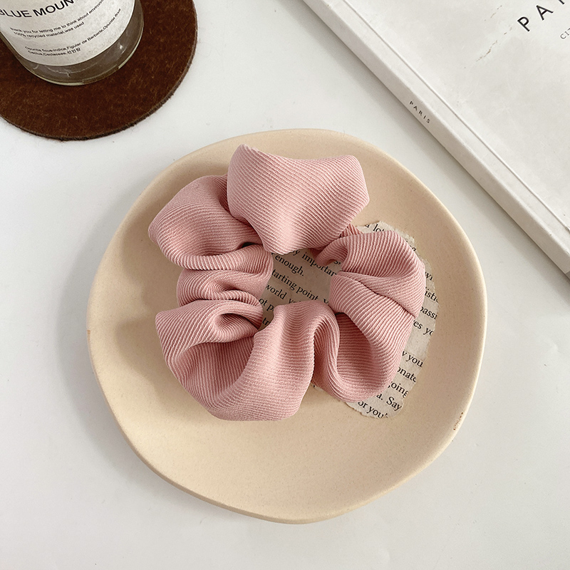 Dây Buộc Tóc Thời Trang Màu Trơn Cá Tính Phong Cách Hàn Quốc Cho Nữ