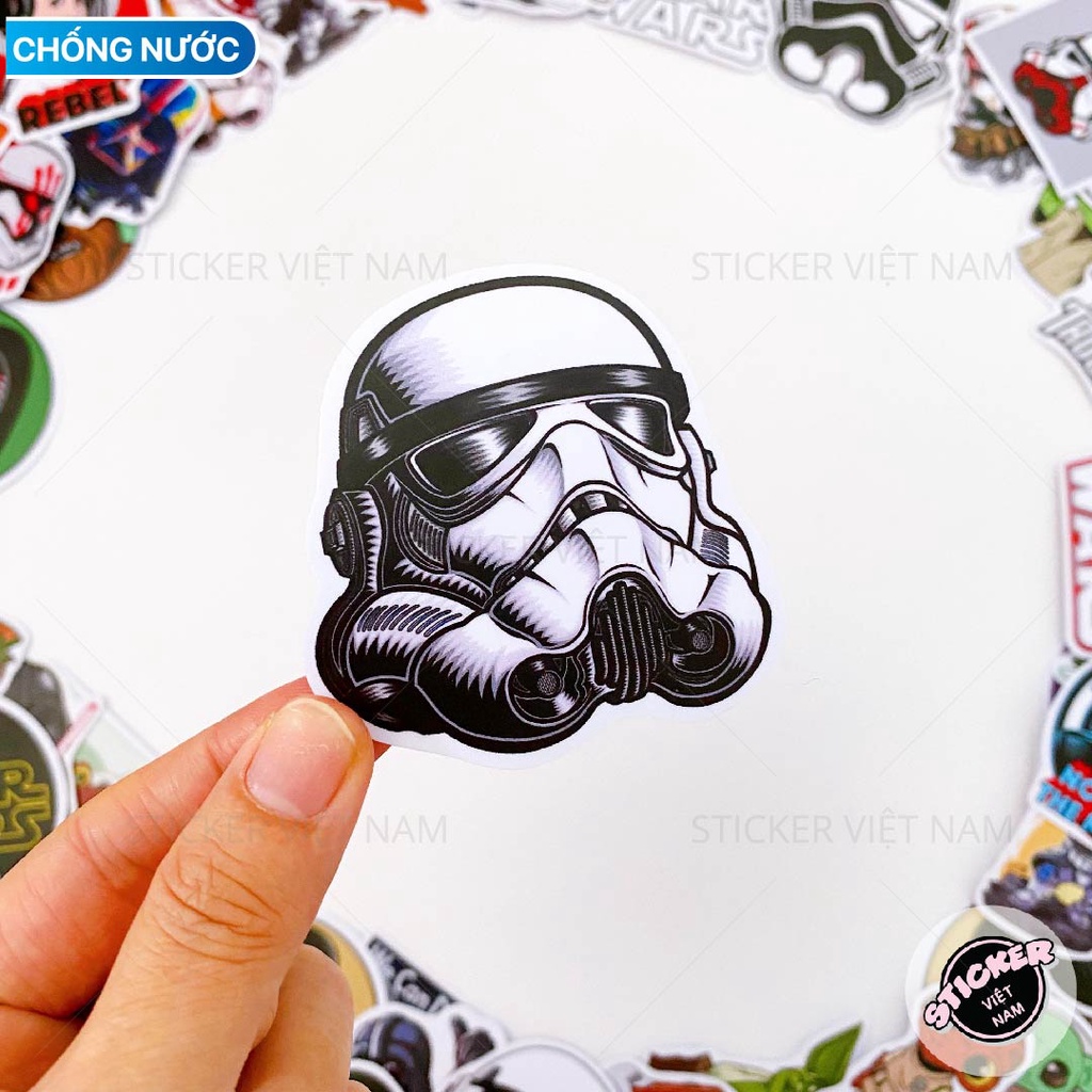 STAR WARs stickers - Chất liệu PVC chất lượng cao chống nước - Kích thước 4-8cm -  Sticker Việt Nam