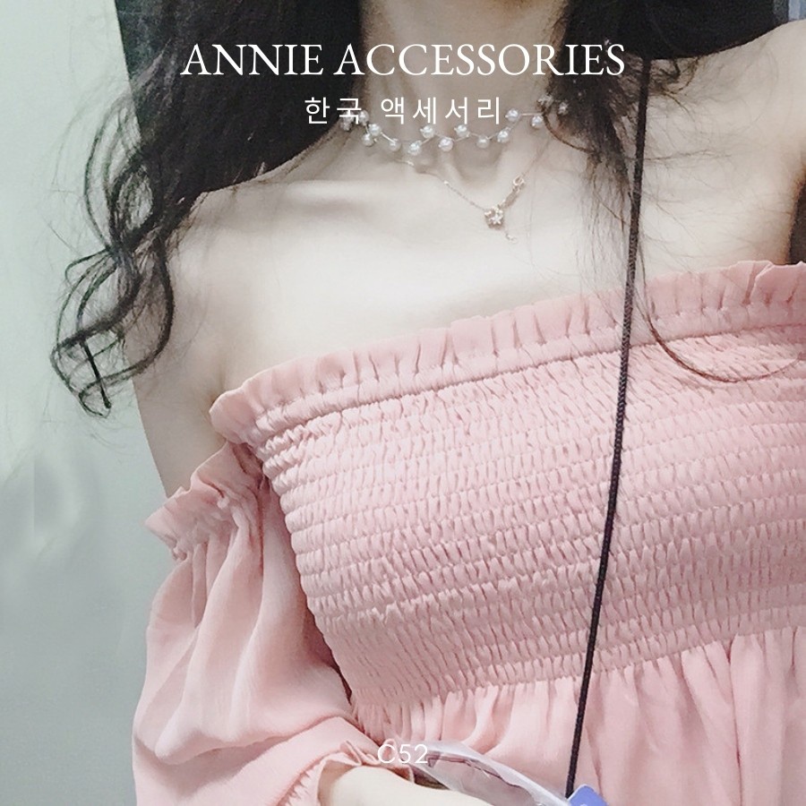 Vòng cổ ngọc trai nhân tạo cá tính thời trang dành cho nữ ANNIE - C52