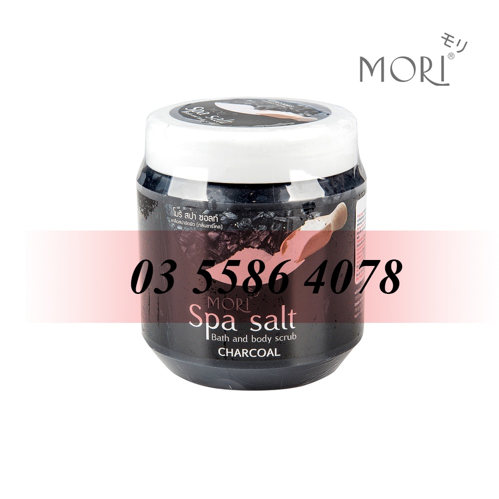 Muối Tắm Spa Mori FREESHIP than hoạt tính Mori Spa Salt -700gr