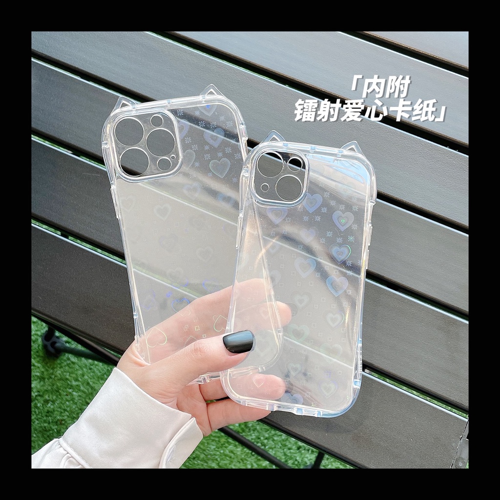 Ốp Lưng Chống Sốc Hình Tai Mèo Cho iPhone 14Promax 14Pro 14 13Promax 13Pro 13 12Promax 12 11Promax 11 XS 8 7P 8P