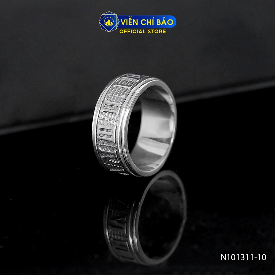 Nhẫn bạc nam BT La Mã Xoay chất liệu bạc Thái 925 thời trang phụ kiện trang sức Viễn Chí Bảo N101311