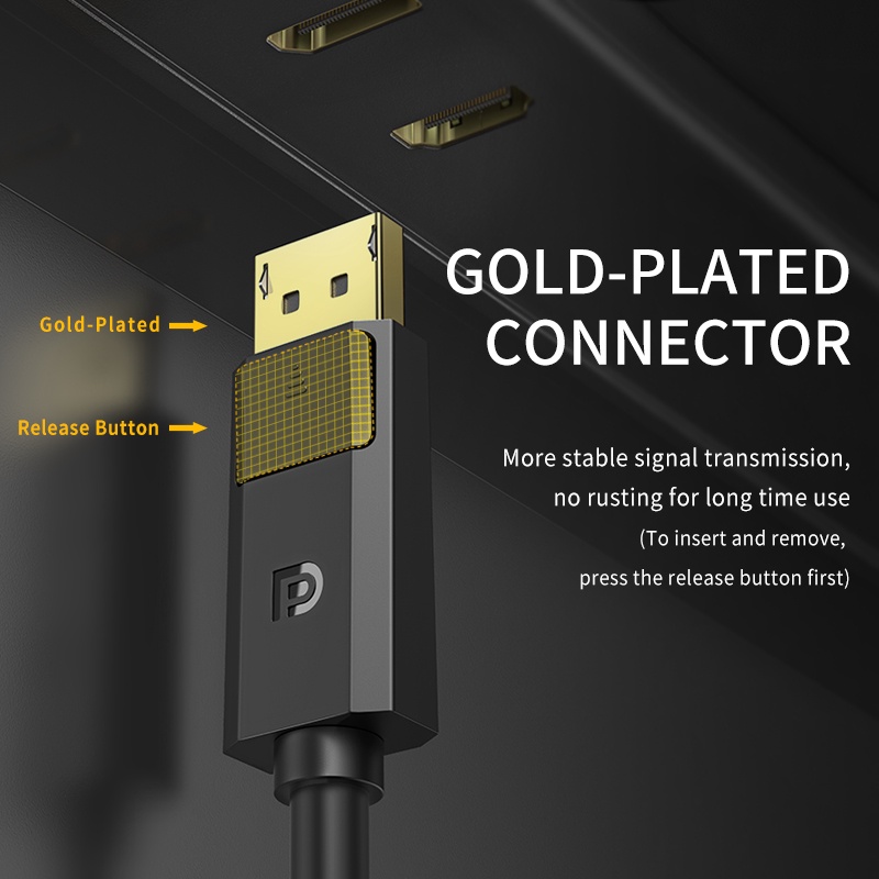 Cáp chuyển đổi HDMI - Displayport 4K JASOZ A121 - Hàng chính hãng - Bảo hành 18 tháng