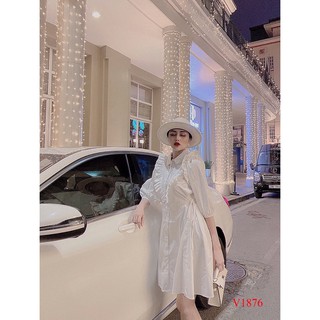⚡️BÁN SỈ⚡️Đầm trắng bèo thắt dây eo