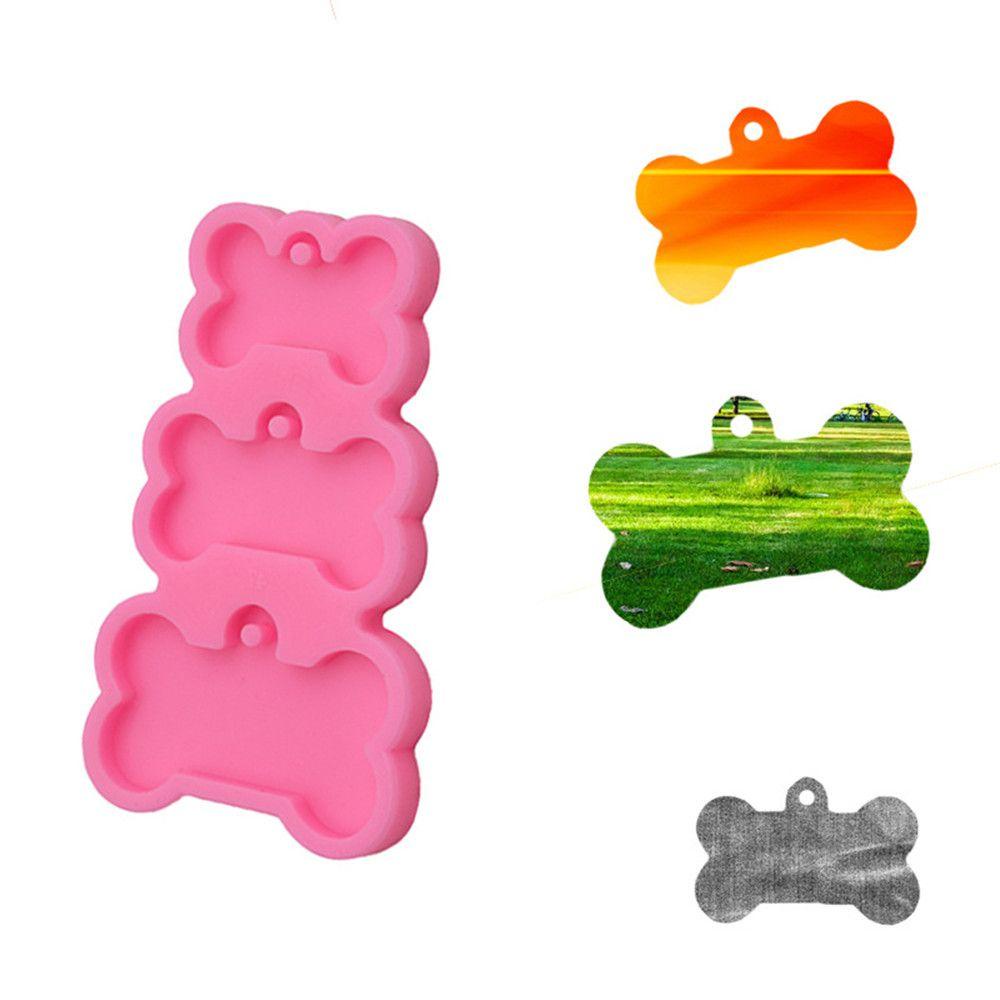 PINEVN Khuôn Làm Móc Khóa 3 Ô Hình Cục Xương