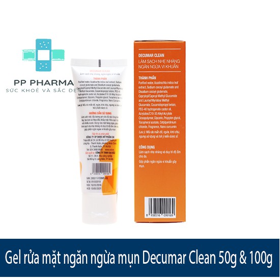 Gel Rửa Mặt - Decumar Clean 50g & 100g