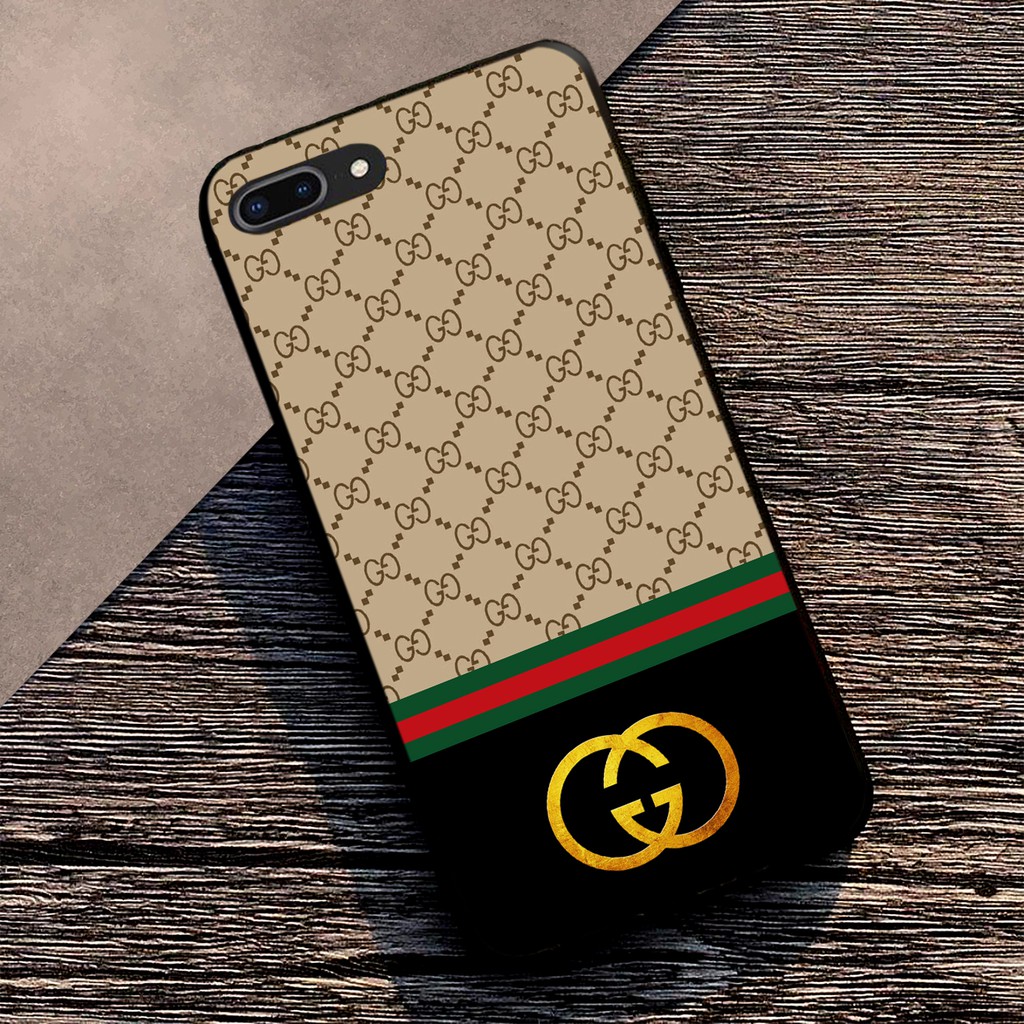 [HÀNG HIỆU] Ốp lưng Gucci cho Iphone 6-6plus-7plus- 8plus-X-Xs Max- 11 Pro Max mặt gương kính sang trọng