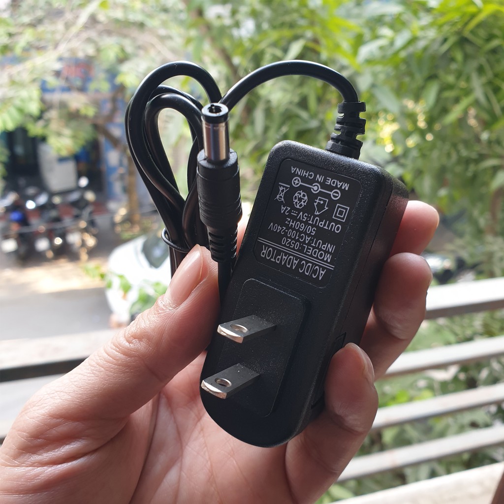 Nguồn adapter 5V-2A chân to 5.5 x 2.5mm dùng cho đầu thu kỹ thuật số, android box, ...