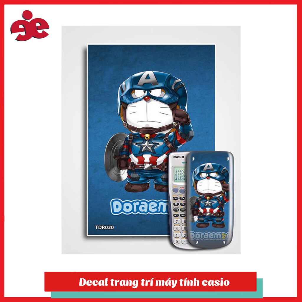 Decal trang trí máy tính casio 570,580 TDR-020