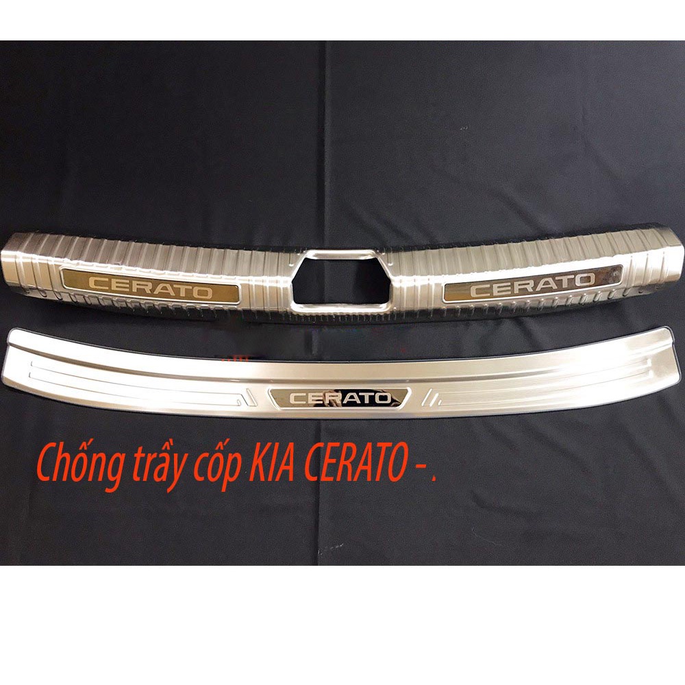 Chống Trầy Cốp Xe Kia Cerato 2019 2020 2021 Mẫu Inox