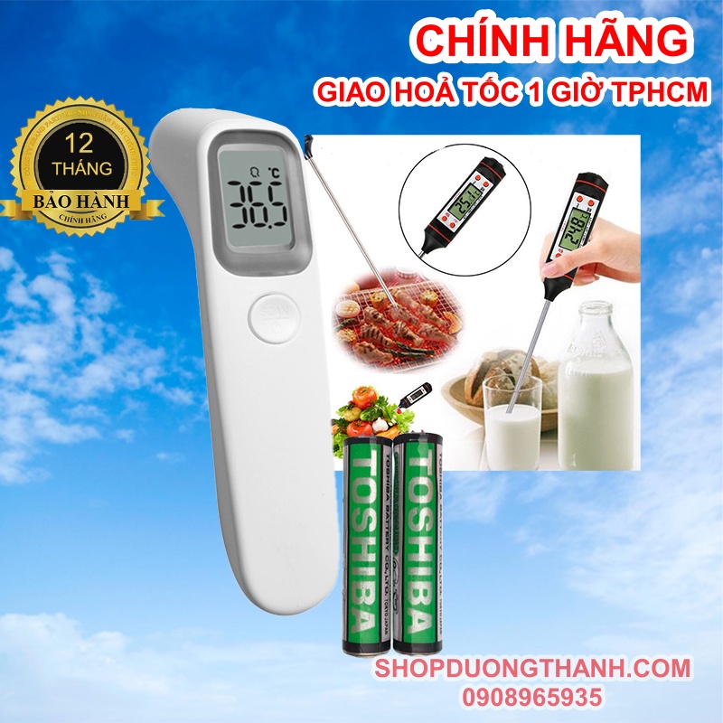 Nhiệt kế điện tử hồng ngoại đo nhiệt độ thân nhiệt đo sữa Sinocare công nghệ Đức