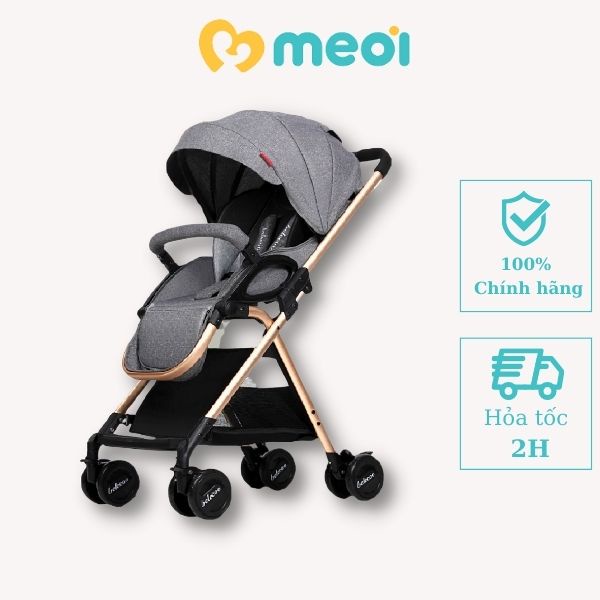 Xe đẩy em bé gấp gọn belecoo 2 chiều - Xe đẩy cho bé nằm, ngồi ,đi chơi , du lịch an toàn