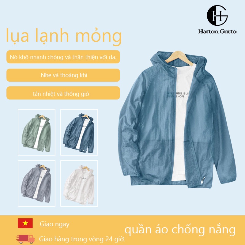 Áo Khoác Chống Nắng Vải Lụa Lạnh Thoáng Khí Phong Cách Thể Thao Cho Nam Và Nữ