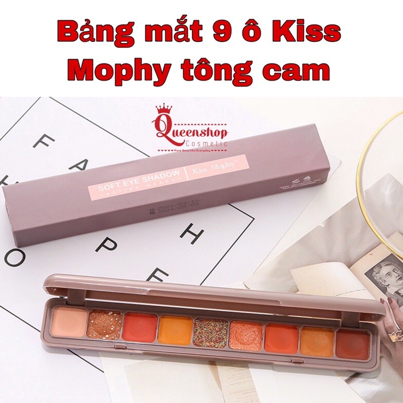 Bảng màu mắt 9 ô Kiss Mophy tông cam