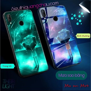 Ốp kính Dạ quang- Honor Play (Mẫu 1) (Tặng cường lực 9H)