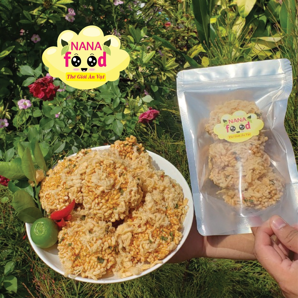 Cơm cháy siêu chà bông, cơm cháy siêu chà bông NaNaFood giòn sụn, đậm vị  - thế giới ăn vặt, ăn là nghiền