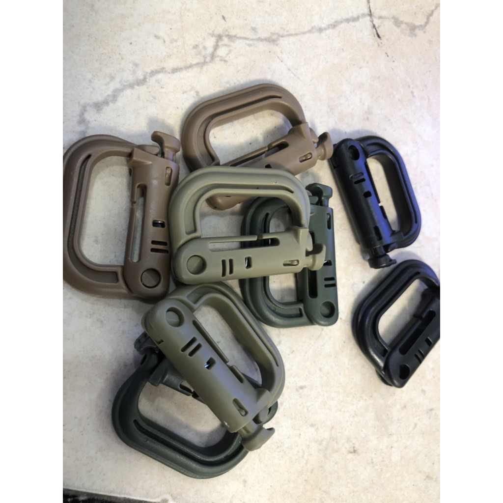 Móc Carabiner Nhựa Kẹp Dây Balo (Nhiều Màu) - móc nhựa balo dã ngoại | BigBuy360 - bigbuy360.vn