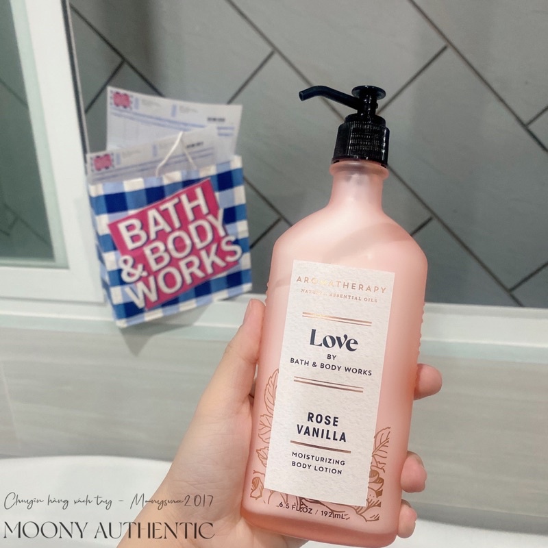 Set lotion Love Rose Vanilla và gel tắm Love Rose Vanilla 295ml