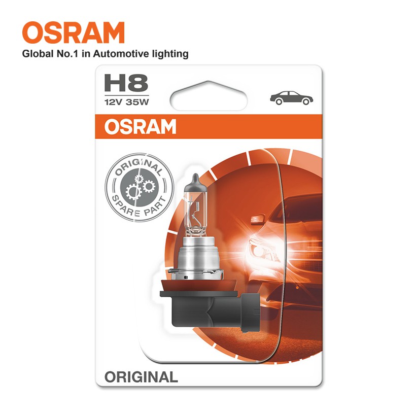 [Mã BMBAU50 giảm 10% đơn 99k] Bóng Đèn Halogen OSRAM Original H8 12V 35W