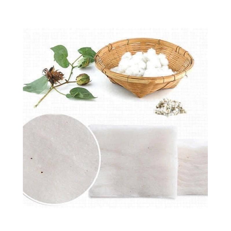 BÔNG TẨY TRANG MUJI NHẬT không tẩy trắng 180 miếng
