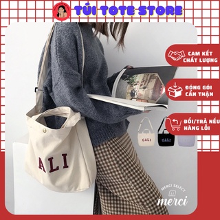 Túi vải bố, túi tote vải đeo chéo đi chơi, đi học _TDC 011