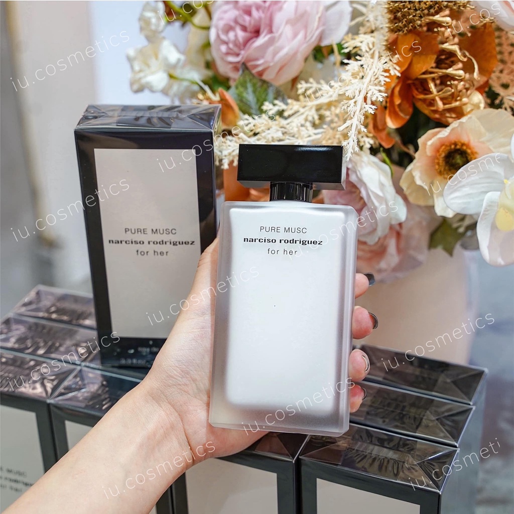 Nước hoa nữ Narciso Trắng Pure Musc EDP 100ml - Dầu thơm xạ hương hoa gỗ quyến rũ đẳng cấp - iu.cosmetics