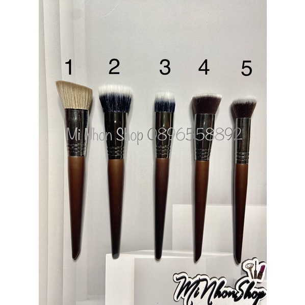 Cọ cho nền, má kem, khối kem có sẵn đủ mẫu dẹt và tròn makeup chuyên nghiệp