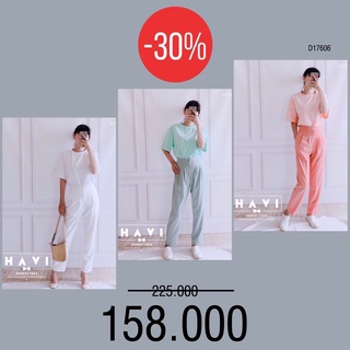 (ẢNH THẬT + CLIP) Set áo thun và quần tây màu pastel nữ