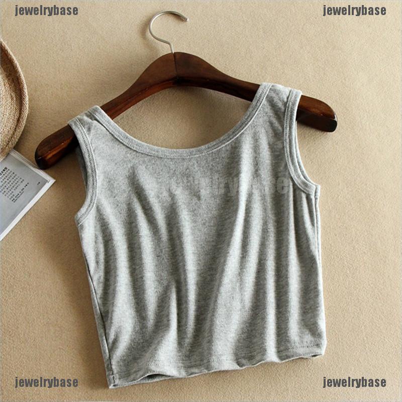 Áo Croptop Sát Nách Màu Trắng / Đen Thời Trang Mùa Hè Cho Nữ | BigBuy360 - bigbuy360.vn