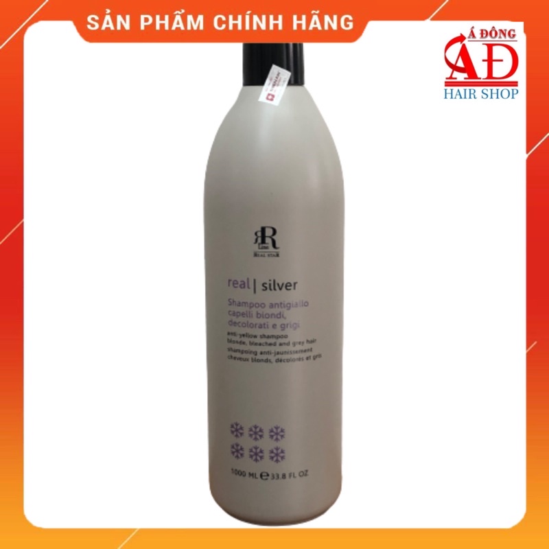 [ CHÍNH HÃNG ] DẦU GỘI TÍM KHỬ VÀNG RR LINE STAR SILVER ITALY