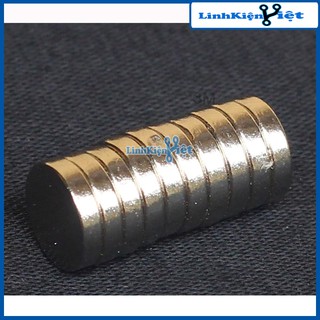 Bộ 10 Viên Nam Châm Đất Hiếm 8x2mm (từ tính hút cực mạnh)