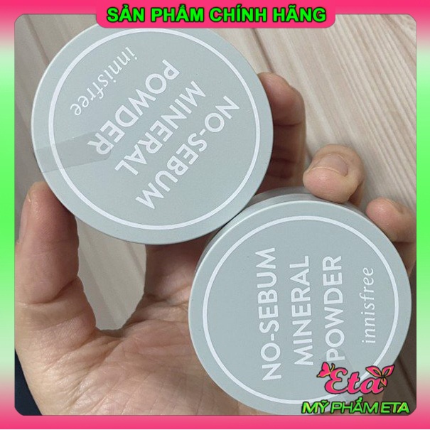 Phấn phủ bột Innisfree NO SEBUM Mineral Powder dạng khoáng kiềm dầu mịn da hoàn hảo