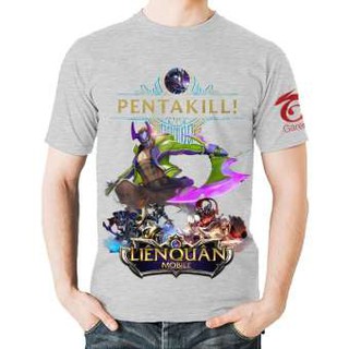 [CHUYÊN SỈ]Áo thun Liên Quân Mobile 3D Tướng Nakroth Skin B-Boy Công Nghệ PentaKill (Xám)