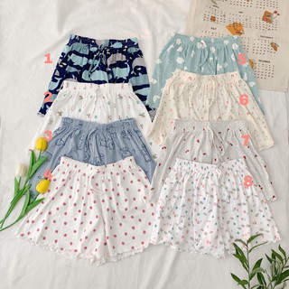 Quần short ngủ chất liệu cotton hoạ tiết đáng yêu Friday