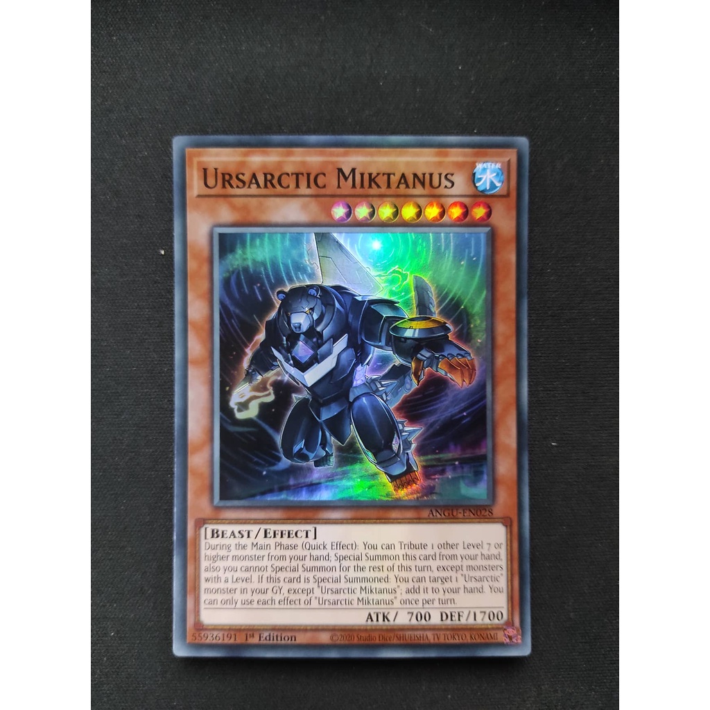 (YGO-TCG)1 lá thẻ bài Ursarctic Miktanus - ANGU-EN028 - Super Rare