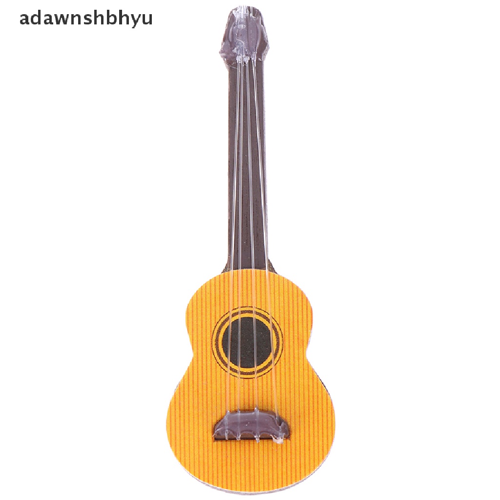 [adawnshbhyu] 1:12 Dollhouse miniature guitar accessories instrument doll house ornament [adawnshbhyu]