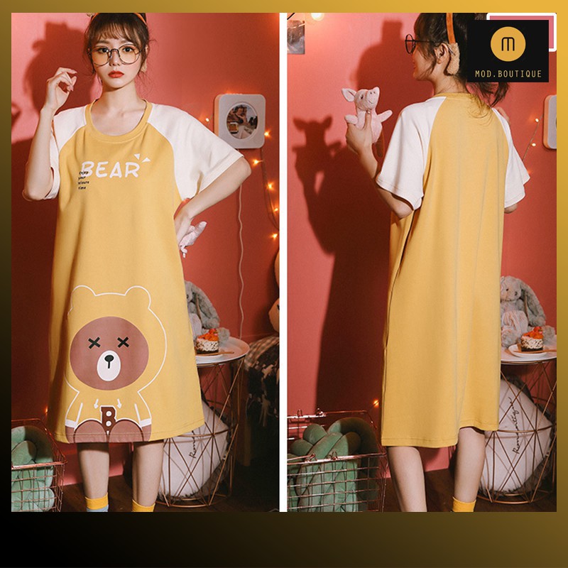 Váy Mặc Nhà Trẻ Trung, Váy Suông Ngủ, Váy Ngủ Cute , Váy Ngủ Dễ Thương Vay ngu V8 | BigBuy360 - bigbuy360.vn