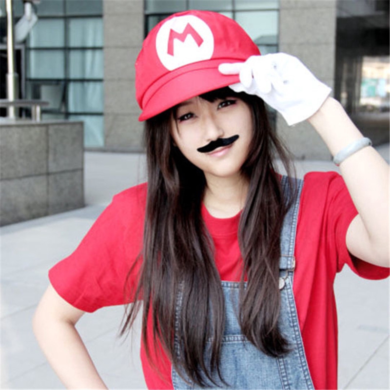 Mũ hóa trang nhân vật game Mario màu trơn