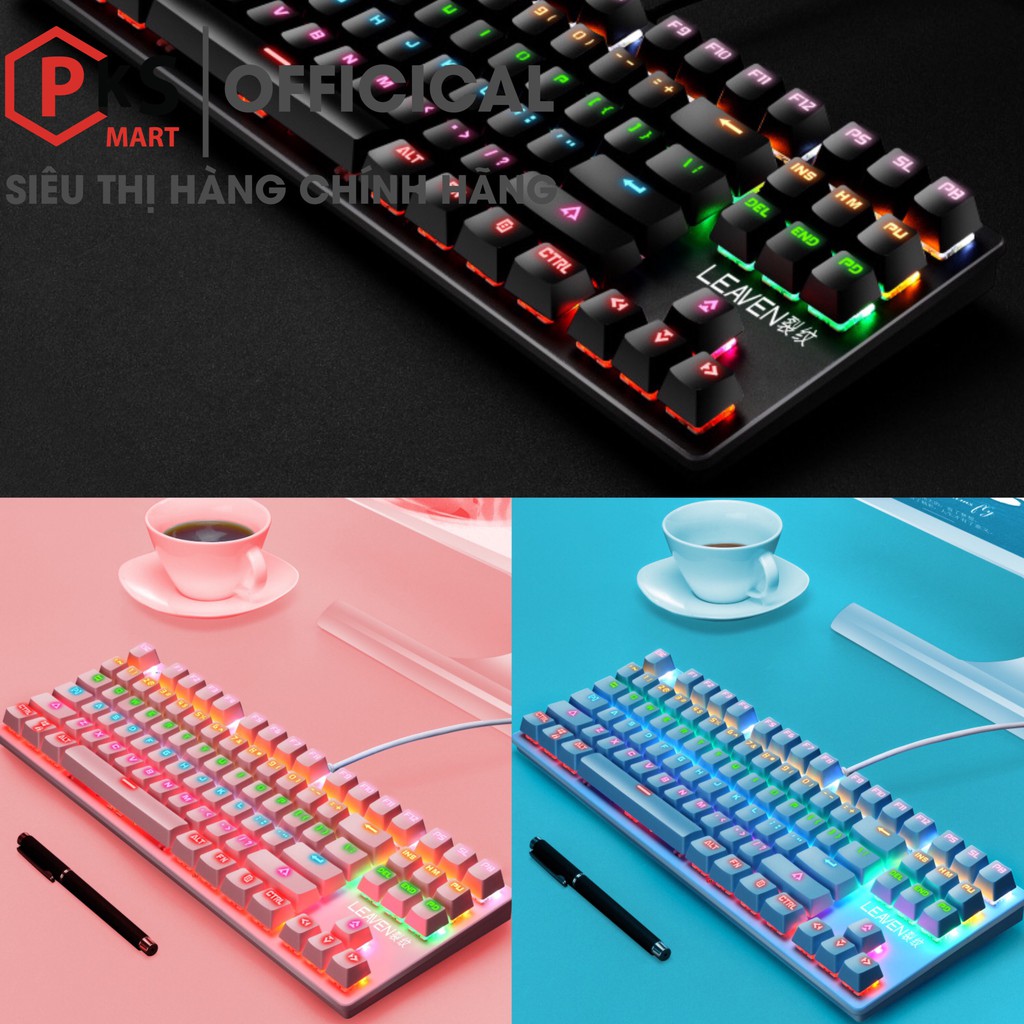 Bàn Phím Cơ Máy Tính Crack K550 PRO Led RGB 10 Chế Độ Khác Nhau Chính Hãng Bảo Hành 12 Tháng - PKSMART