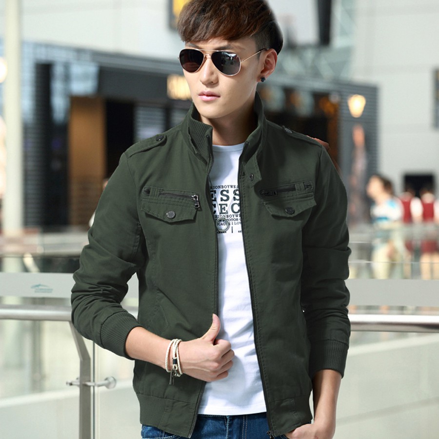 (tomboy) (4 màu) Áo khoác nam kaki cao cấp