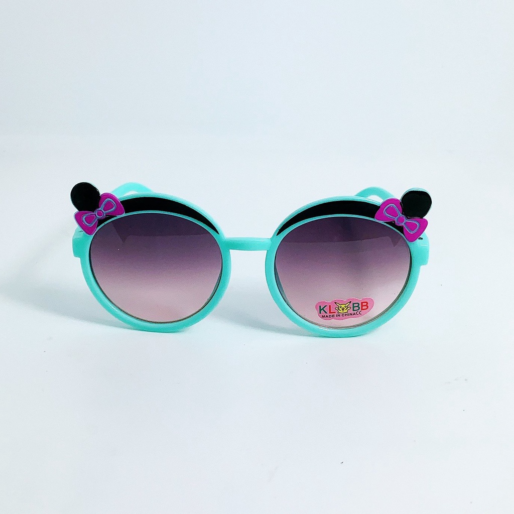 Kính mát trẻ em form ôm mặt Jun Secret tròng đính hoa dễ thương dành cho bé trai và bé gái từ 1 tới 5 tuổi JS202207
