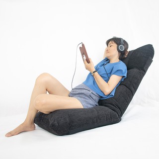 Ghế bệt tatami, ghế lười, ghế ngồi bệt, ghế bệt đa năng Jumpo 360 [ Đen ] - Chịu tải lên tới 90Kg