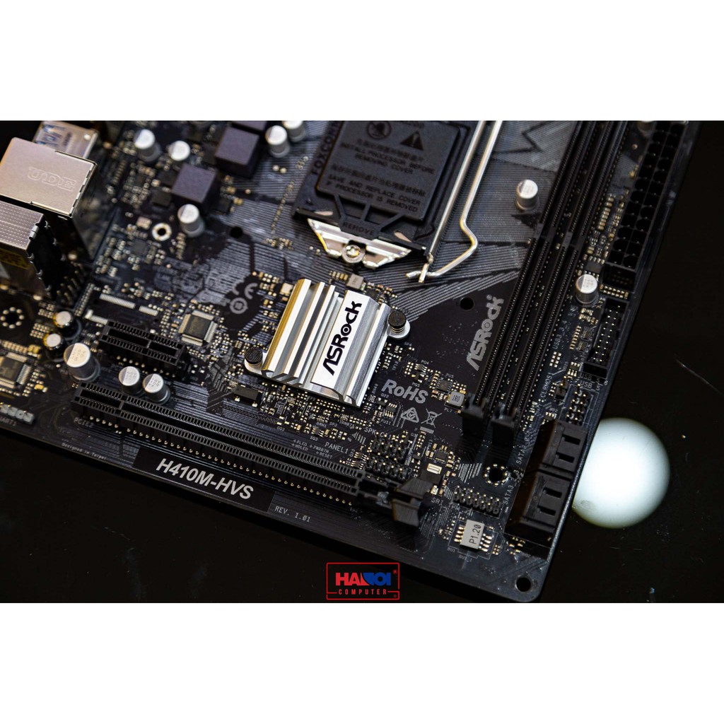 Bo mạch chủ Mainboard ASROCK H410M-HVS (Intel H410, Socket 1200, m-ATX, 2 khe Ram DDR4) - Chính hãng