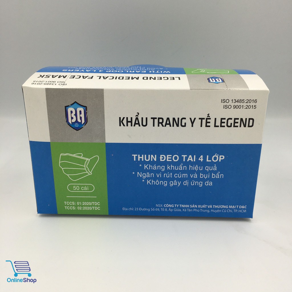 khẩu trang y tế, hiệu Bảo An, 4 lớp, hộp 50 cái,chia 10 cái 1 bịch, kháng khuẩn,(nhiều màu lựa chon), bảo hành 1 đổi 1