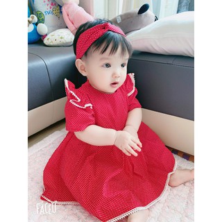 Đầm em bé tặng kèm turban [⚡FREESHIP⚡ Đơn Từ 250K] Váy đầm Thời Trang Hàng Thiết Kế Cao Cấp cho bé từ 1 - 8 Tuổi