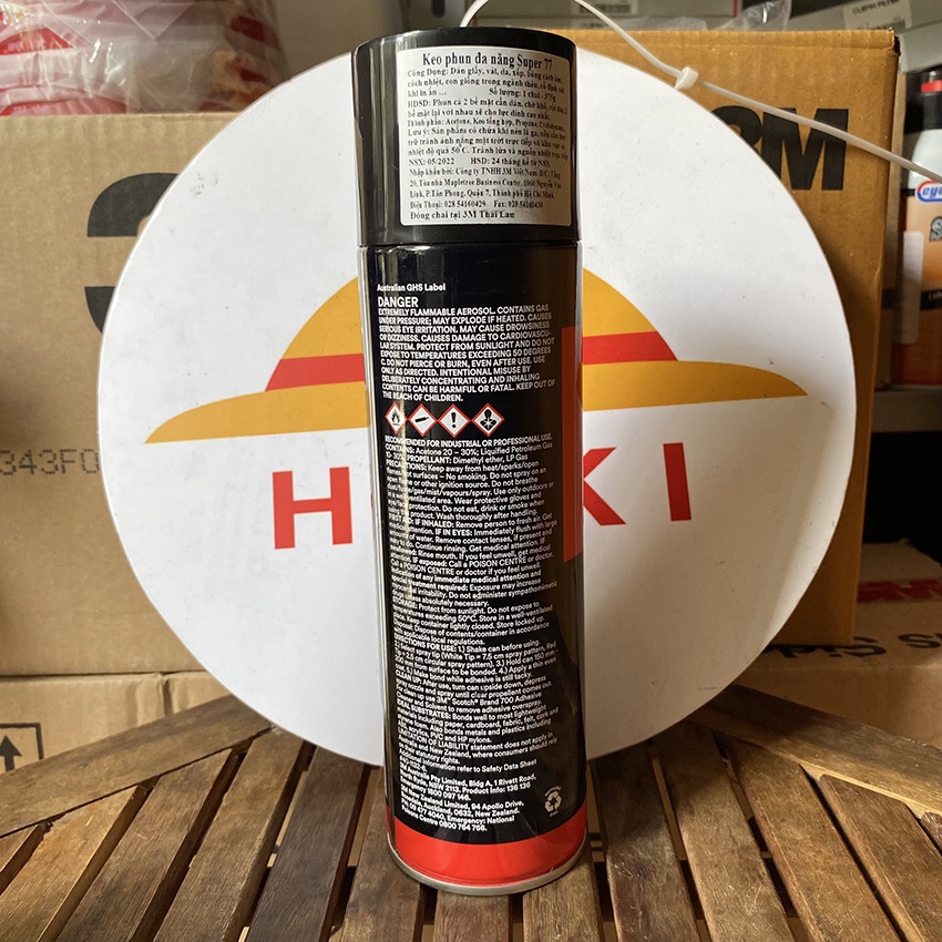 Keo dán đa năng siêu dính 3M dạng xịt Super 77: keo xịt đa năng dán giày dép, dán giấy vải da xốp, sứ kim loại...375g