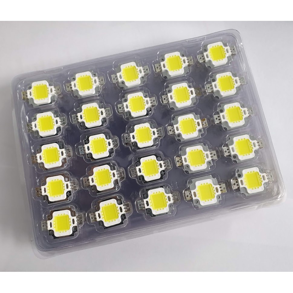 Bóng Đèn Led 10W Sáng Trắng - Chip Led Trắng 6000K 9-12VDC Siêu Sáng