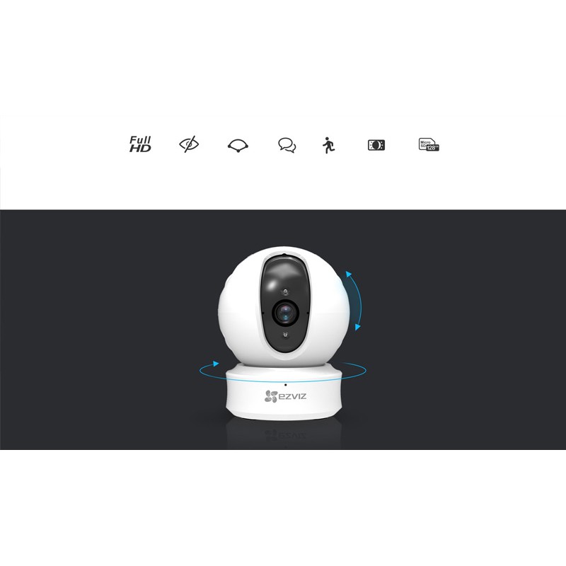 Camera IP EZVIZ C6N 1080p Smart IR 2.0 Megapixel, hồng ngoại thông minh, theo dõi chuyển động - Hàng Chính Hãng